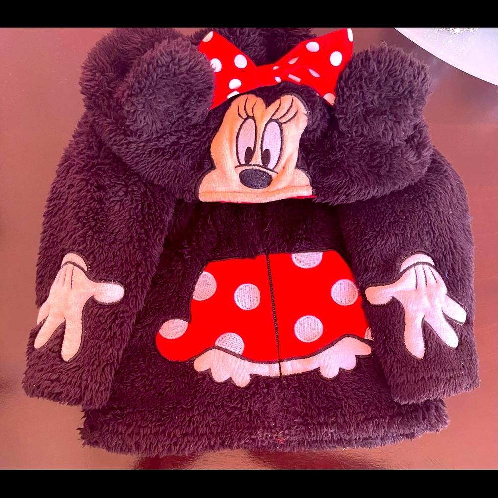 Disney Minnie Mouse hoodie fleece jacket